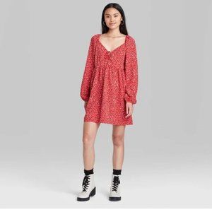 EUC Wild Fable Long Sleeve Dress Sz XL